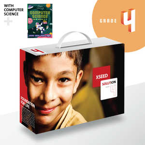 Grade 4 Book Set with Computer Science, XSEED Learnometer, XSEED Parent App